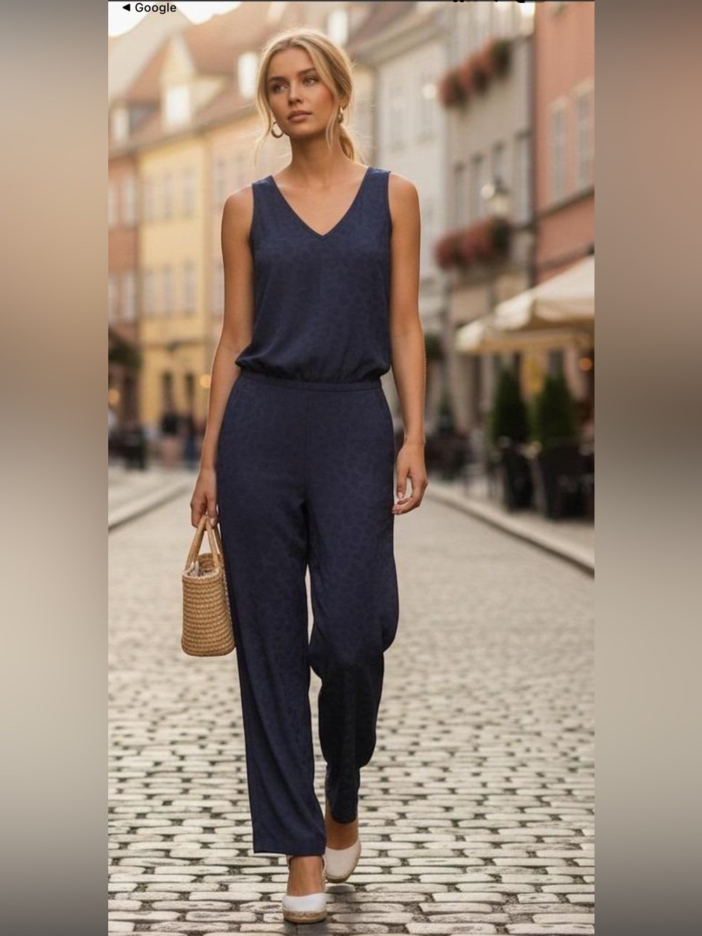 Athleta Brooklyn Jumpsuit Black Women’s 10 Stretch Pockets UPF 50+ Quick Dry